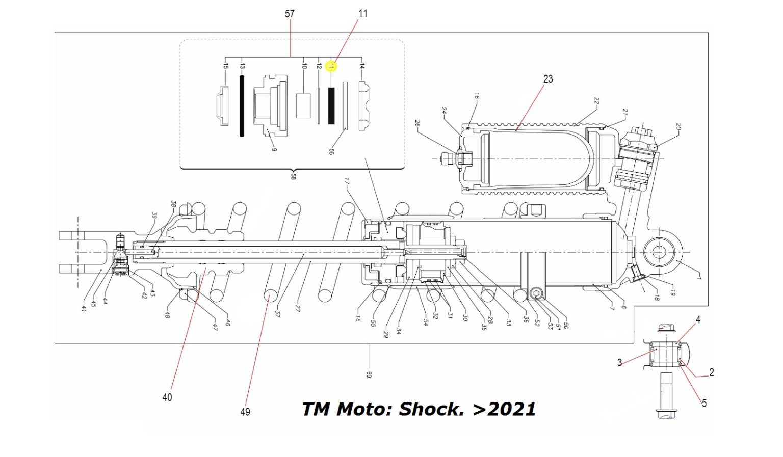 TM Racing Shock Absorber Service Parts. TM UK TM Racing 'Moto