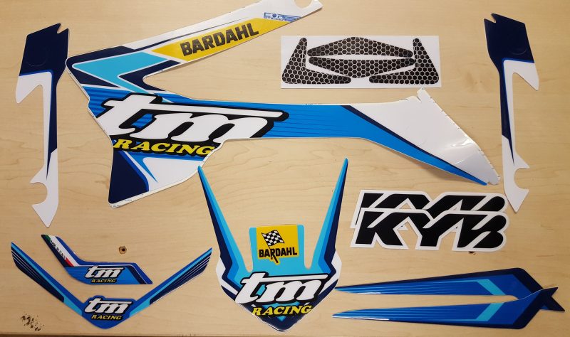 TM Racing Genuine Decals - Full Size Machines: From 2015>2021 Options