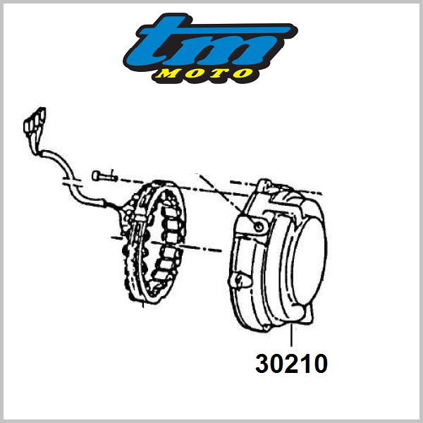 TM Moto: Ignition Cover. 2T Enduro - 80/85/100/112/125/144cc M.1995>2024
