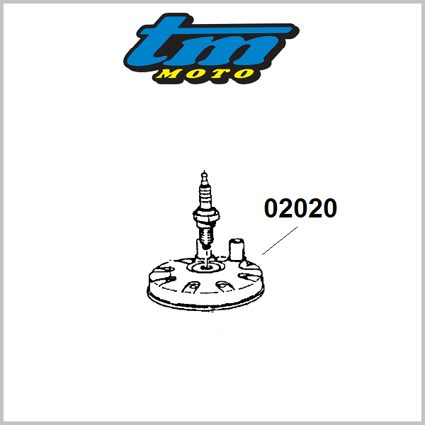 TM RACING 125CC CYLINDER HEAD: 02020