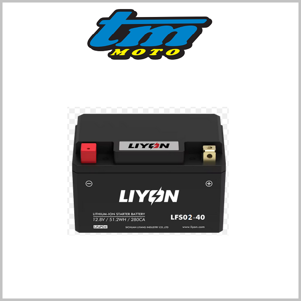 TM Racing: Battery - Lithium Ion. LIYON LSF02-40 12.8v. 280ca